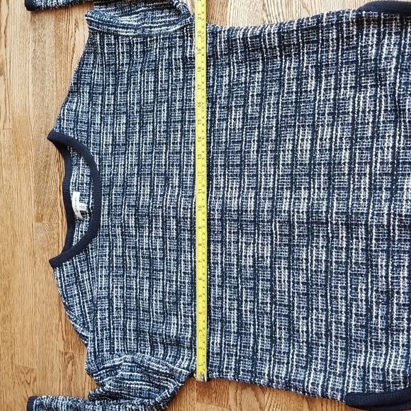 (S) Max Studio Knit 3/4 Sleeve Top Cozy Tweed Unique - Picture 8 of 10